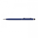 Bolígrafo delgado con puntero táctil color azul oscuro 2