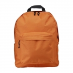 Mochilas personalizables con bolsillo exterior color naranja 5