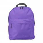 Mochilas personalizables con bolsillo exterior color violeta 9