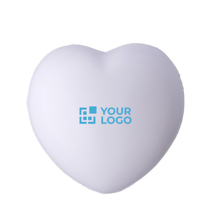 Pelota antiestrés publicitaria en forma de corazón ZenBeat vista de impresión Pelota antiestrés publicitaria en forma de corazón ZenBeat vista de impresión