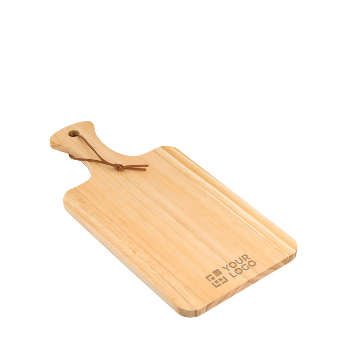 Tabla de cortar personalizada tradicional con mango y cuerda Gastro vista de impresión Tabla de cortar personalizada tradicional con mango y cuerda Gastro vista de impresión