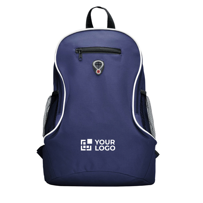 Mochila barata de poliéster con diversos compartimentos Travel vista principal