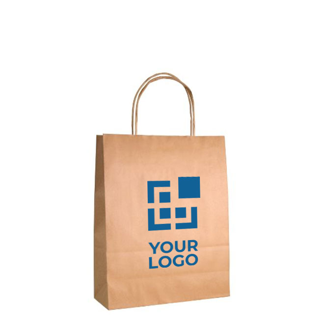 Bolsas kraft personalizadas pequeñas asa torcida 115 g/m2 Craft Mini vista principal