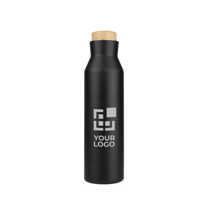 Botella publicitaria de acero con tapón de corcho 600ml Avenue Park vista principal