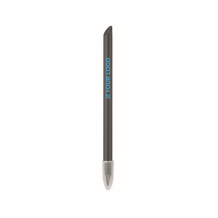 Bolígrafo aluminio con punta de grafito escritura sin tinta Creative color negro vista de impresión