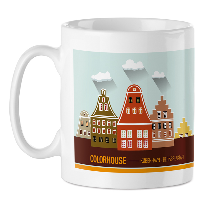 Taza de cerámica personalizada blanca especial para sublimación 300ml color blanco vista de impresión
