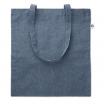 Bolsa de algodón personalizada reciclada color azul real 5