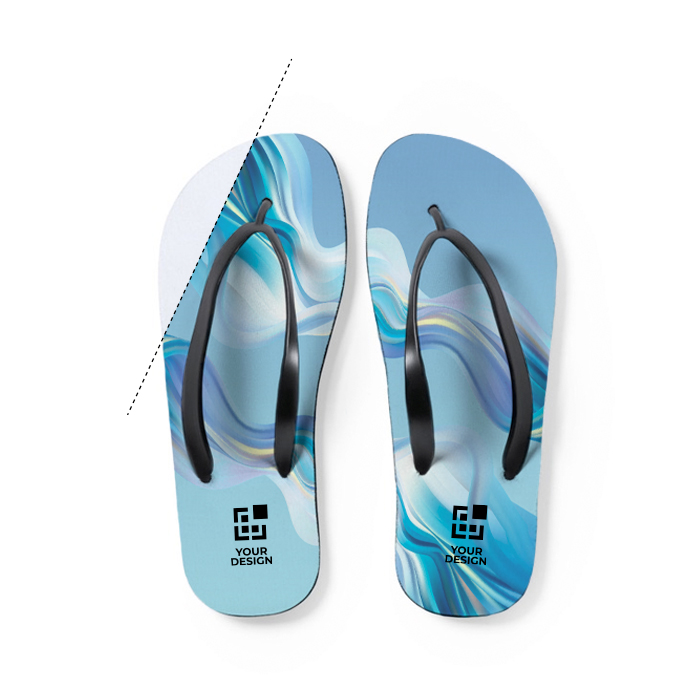 Chanclas personalizadas negras sublimadas talla 40-43 Beach Sublim vista principal