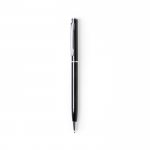 Coloridos bolígrafos publicitarios de aluminio color negro 7