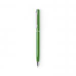 Coloridos bolígrafos publicitarios de aluminio color verde 10