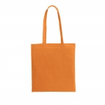 Bolsas algodón de colores asas largas 105 GR/M2 color naranja 5