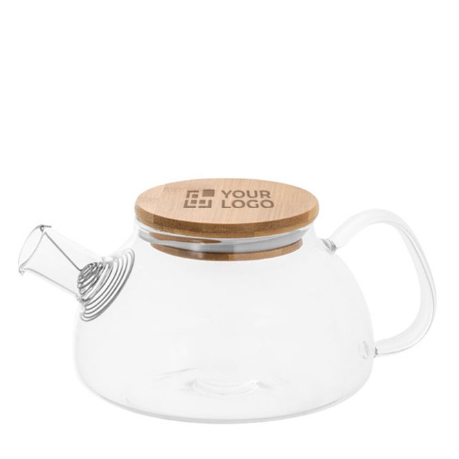 Tetera de vidrio con tapa de bambú e infusor 750ml Nordik vista principal