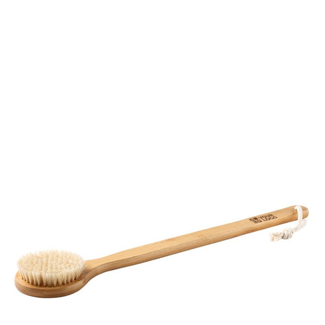 Cepillo de baño personalizado de bambú con cuerda Shower vista principal