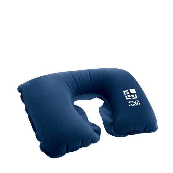 Almohadilla inflable de viaje personalizada con logo Basic Style vista principal