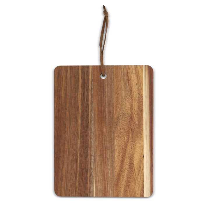 Tabla para cortar de madera de acacia con cordón