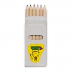 6 lápices de colores en caja de cartón para niños Essential color multicolor segunda vista principal