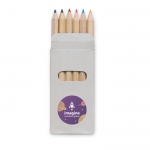 6 lápices de colores en caja de cartón para niños Essential color multicolor