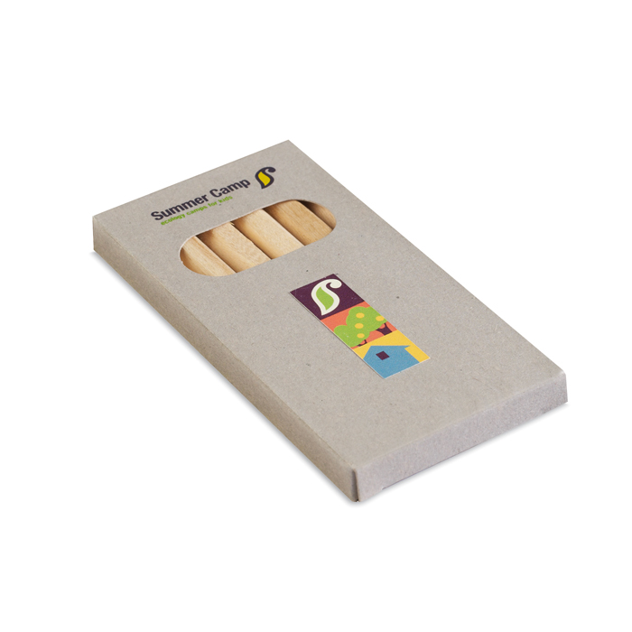 6 lápices de colores en caja de cartón para niños Essential color multicolor vista principal quinta vista