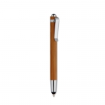 Set ecológico de bolígrafo y lápiz para regalar tinta azul Bambú color madera quinta vista