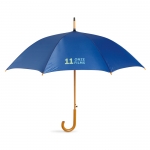 Paraguas personalizado automático en poliéster 190T Ø104 Basic color azul real tercera vista principal