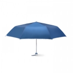Paraguas plegable con logo 21'' color azul 2