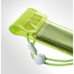 Funda de móvil impermeable para pantalla táctil Beachtime color verde transparente tercera vista