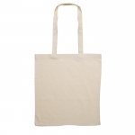Bolsas baratas personalizadas de algodón de 140 g/m2 Eco Plus color beige