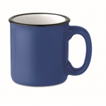 Tazas con logo baratas estilo vintage en color 240ml Vintage color azul real