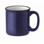 Tazas con logo baratas estilo vintage en color 240ml Vintage color azul ultramarino