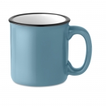 Tazas con logo baratas estilo vintage en color 240ml Vintage color azul