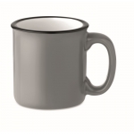 Tazas con logo baratas estilo vintage en color 240ml Vintage color gris