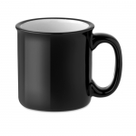 Tazas con logo baratas estilo vintage en color 240ml Vintage color negro