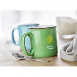 Tazas con logo baratas estilo vintage en color 240ml Vintage color verde vista bodegón principal