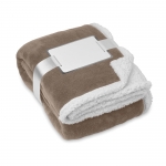 Manta en forro polar reversible 225 g/m2 color caqui 3