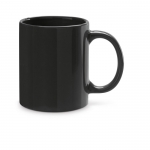 Tazas personalizadas en color de cerámica de 350ml Basic Colorful color negro