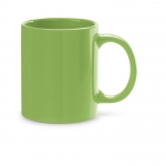 Tazas personalizadas en color de cerámica de 350ml Basic Colorful color verde claro