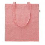 Bolsa de algodón personalizada reciclada color rojo 2
