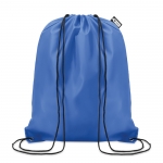 Mochila saco promocional de plástico reciclado Urban Recycled color azul real