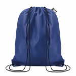 Mochila saco promocional de plástico reciclado Urban Recycled color azul