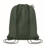 Mochila saco promocional de plástico reciclado Urban Recycled color verde oscuro