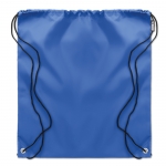 Mochila saco promocional de plástico reciclado Urban Recycled color azul real segunda vista