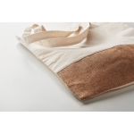 Bolsas de algodón con detalle de imitación yute 160 g/m2 Natural color beige segunda vista