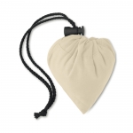 Bolsa plegable personalizada de algodón 105 g/m2 Strawberry Cotton color beige segunda vista