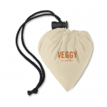 Bolsa plegable personalizada de algodón 105 g/m2 Strawberry Cotton color beige segunda vista principal