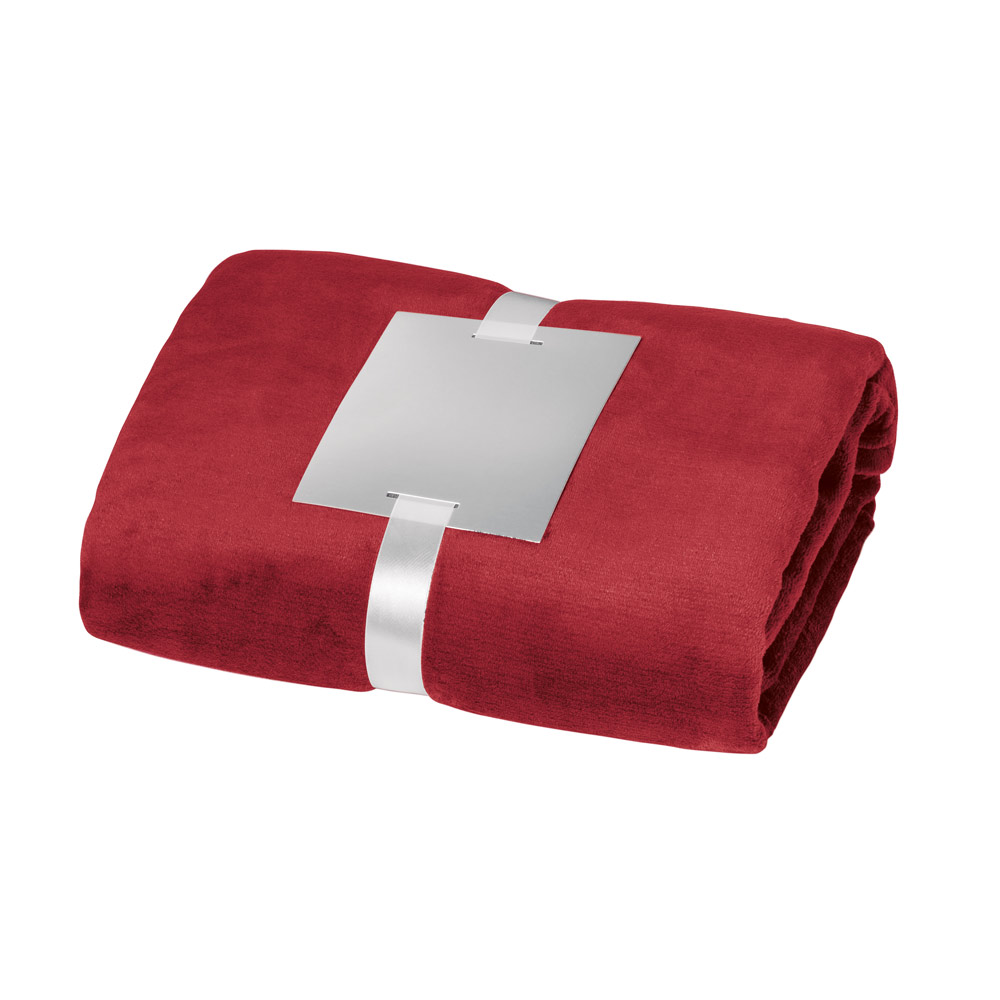 Bonita manta promocional de franela para regalo a clientes Verbier