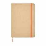 Libreta A5 personalizada papel reciclado color naranja 2