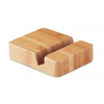 Soporte cuadrado para móvil de bambú para la oficina Bamboo color madera