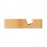 Soporte cuadrado para móvil de bambú para la oficina Bamboo color madera tercera vista
