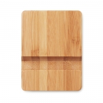 Soporte cuadrado para móvil de bambú para la oficina Bamboo color madera quinta vista