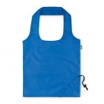 Bolsa plegable de plástico reciclado en color Strawberry RPET color azul